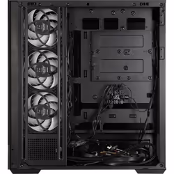 Zalman P40 DS BLACK, Midi Tower, PC, Noir, ATX, micro ATX, Mini-ITX, Plastique, Acier, Verre trempé, Multi