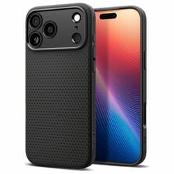 Coque Souple - SPIGEN - Liquid Air - iPhone 17 Pro Max - Noir - Protection Chute - Design Mince