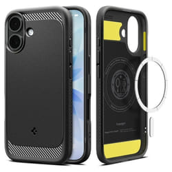 Coque - SPIGEN - Rugged Armor MagSafe - Anneau MagFit magnétique - TPU souple anti-chocs - Coins renforcés
