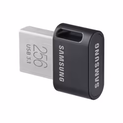 Samsung MUF-256AB lecteur USB flash 256 Go USB Type-A 3.2 Gen 1 (3.1 Gen 1) Noir, Acier inoxydable