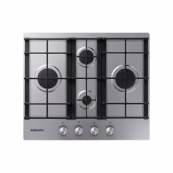 Samsung NA64H3010BS, Acier inoxydable, Intégré, 56 cm, Gaz, Acier inoxydable, 4 zone(s)