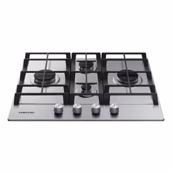 Samsung NA64H3010BS Acier inoxydable Intégré 56 cm Gaz 4 zone(s)