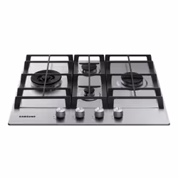 Samsung NA64H3031BS Noir, Acier inoxydable Intégré Gaz 4 zone(s) - Vue supplémentaire 4