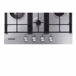 Samsung NA64H3031BS Noir, Acier inoxydable Intégré Gaz 4 zone(s) - Vue supplémentaire 5