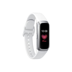Samsung Galaxy Fit AMOLED Bracelet connecté 2,41 cm (0.95") Argent, Blanc