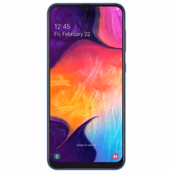 Samsung Galaxy A50 SM-A505F, 16,3 cm (6.4"), 1080 x 2340 pixels, 4 Go, 128 Go, 25 MP, Bleu