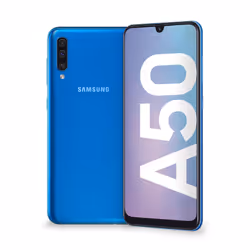 Samsung Galaxy A50 SM-A505FN/DS, 16,3 cm (6.4"), 4 Go, 128 Go, 25 MP, Android 9.0, Bleu