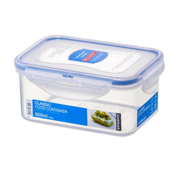 Lock & Lock HPL811 boîte hermétique alimentaire Rectangulaire 0,6 L Bleu, Transparent