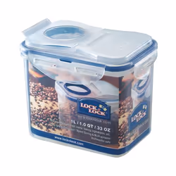 Lock & Lock HPL 812F, Boîte, Rectangulaire, 1 L, Bleu, Transparent, Polypropylène (PP), 151 mm