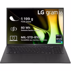 Ordinateur portable LG Gram 16Z90R-G.AA75F