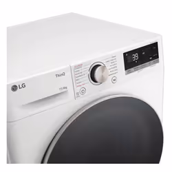 LG D4R7011TSWG machine à laver avec sèche linge Pose libre Charge avant Noir, Blanc D - Vue supplémentaire 3