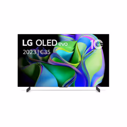 LG OLED evo OLED42C35LA, 106,7 cm (42"), 3840 x 2160 pixels, OLED evo, Smart TV, Wifi, Noir