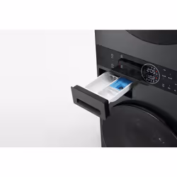 LG WT1210BBF.APBQKIS machine à laver avec sèche linge Pose libre Charge avant Noir A - Vue supplémentaire 4