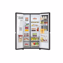 LG InstaView GSGV80EPLD Réfrigérateur Américain 635 L Noir Graphite Wi-Fi - Vue supplémentaire 3