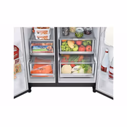 LG InstaView GSGV80EPLD Réfrigérateur Américain 635 L Noir Graphite Wi-Fi - Vue supplémentaire 9