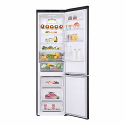 LG GBV3200DEP réfrigérateur-congélateur Pose libre 387 L D Noir