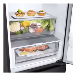 LG GBV3200DEP réfrigérateur-congélateur Pose libre 387 L D Noir - Vue supplémentaire 5