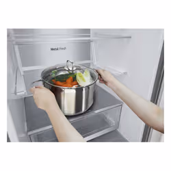 LG GBV7280DPY.APYQEUR réfrigérateur-congélateur Pose libre 387 L D Argent - Vue supplémentaire 6