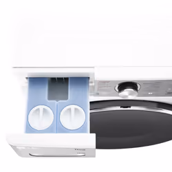 LG D4R9513TPWC machine à laver avec sèche linge Pose libre Charge avant Argent, Blanc D - Vue supplémentaire 7