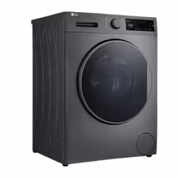LG RH8D14ST, Pose libre, Charge avant, Pompe à chaleur, Graphite, Rotatif, Tactile, Gauche