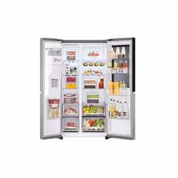 LG InstaView GSGV80PYLD frigo américain Pose libre 635 L D Argent - Vue supplémentaire 5