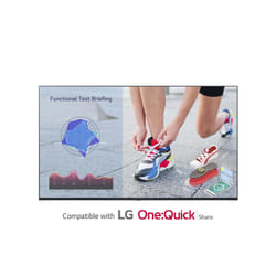 LG 55UL3J-M affichage de messages Panneau plat de signalisation numérique 55" LCD Wifi 400 cd/m² 4K Ultra HD Bleu Web OS 16/7