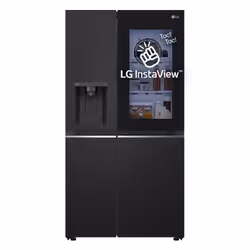 LG InstaView GSGV80EPLL, Pose libre, Américain, Noir, Tactile, LED, A l'intérieur