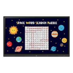 LG CreateBoard tableau blanc interactif 65" Tactile Noir USB / RF Wireless