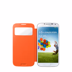 Samsung S View coque de protection pour téléphones portables Folio porte carte Orange