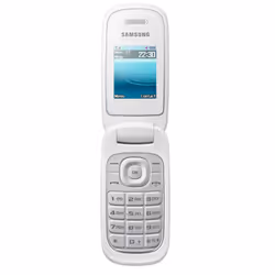 Samsung E1270, Clapet, SIM unique, 4,57 cm (1.8"), 160 x 128 pixels, 800 mAh, Blanc