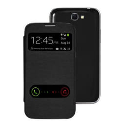 Samsung S View coque de protection pour téléphones portables Folio porte carte Noir