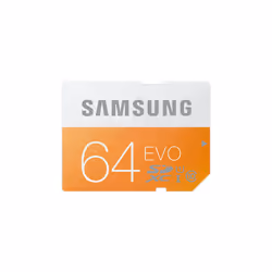 Samsung MB-SP64D, 64 Go, SDHC, Classe 10, UHS, 48 Mo/s, Orange, Blanc