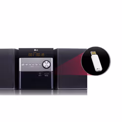 LG CM1560 ensemble audio pour la maison Système micro audio domestique 10 W Noir