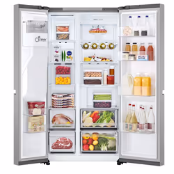 LG GSJC40PYPE frigo américain Pose libre 638 L E Argent