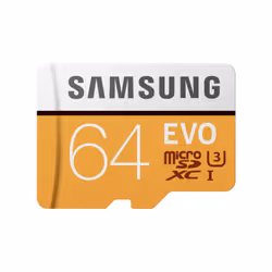 Samsung MB-MP64G, 64 Go, MicroSDXC, Classe 10, UHS-I, 100 Mo/s, Résistant au gel, Résistant à la chaleur, Résistant à l’eau