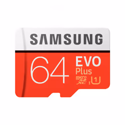 Samsung Evo Plus, 64 Go, MicroSDXC, Classe 10, UHS-I, 100 Mo/s, 20 Mo/s
