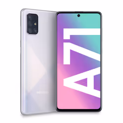 Samsung Galaxy A71 SM-A715F/DS, 17 cm (6.7"), 6 Go, 128 Go, 64 MP, Android 10.0, Argent