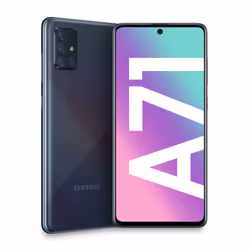 Samsung Galaxy A71 SM-A715F/DS, 17 cm (6.7"), 6 Go, 128 Go, 64 MP, Android 10.0, Noir