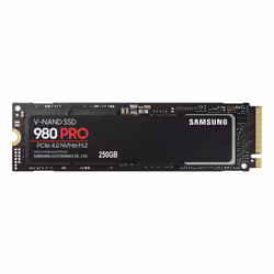 Samsung 980 PRO, 250 Go, M.2, 6400 Mo/s