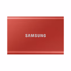 Samsung Portable SSD T7, 2 To, USB Type-C, 3.2 Gen 2 (3.1 Gen 2), 1050 Mo/s, Protection par mot de passe, Rouge