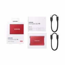 Samsung Portable SSD T7 500 Go Rouge - Vue supplémentaire 12