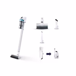Samsung VS15T7031R1, Sans sac, Argent, Transparent, Blanc, 0,8 L, Sec, HEPA, Multi cyclonique