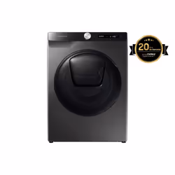 Samsung Lave-linge séchant AddWash™ 8+5kg - WD80T554DBX, Charge avant, Pose libre, Acier inoxydable, Gauche, Noir, Noir