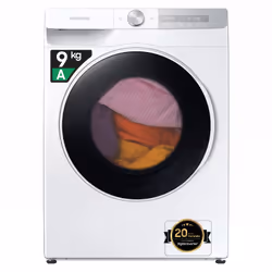 Samsung WW90T734DWH/S3, Charge avant, 9 kg, B, 72 dB, 1400 tr/min, A