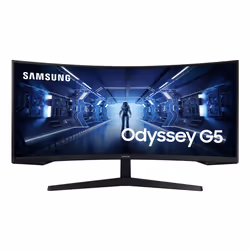 Samsung G Series C34G55TWWU, 86,4 cm (34"), 3440 x 1440 pixels, UltraWide Quad HD, LCD, 1 ms, Noir