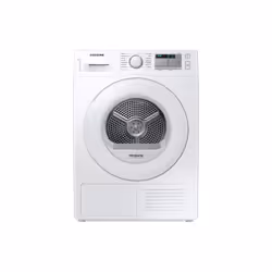 Samsung DV80TA020TH, Pose libre, Charge avant, Pompe à chaleur, Acier, Blanc, Rotatif, Droite