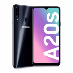 Samsung Galaxy A20s SM-A207F/DS, 16,5 cm (6.5"), 720 x 1560 pixels, 3 Go, 32 Go, 13 MP, Noir