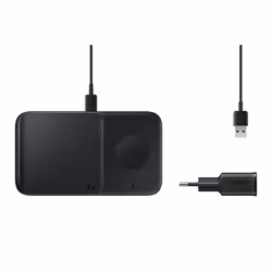 Samsung EP-P4300TBEGEU chargeur d'appareils mobiles Écouteurs, Smartphone, Smartwatch Noir Recharge sans fil Charge rapide Intérieure - Vue supplémentaire 7