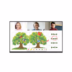 LG 75TR3DJ-B tableau blanc interactif et accessoire 75" 3840 x 2160 pixels Écran tactile Noir
