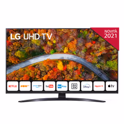 LG 43UP81006LR, 109,2 cm (43"), 3840 x 2160 pixels, LED, Smart TV, Wifi, Bleu